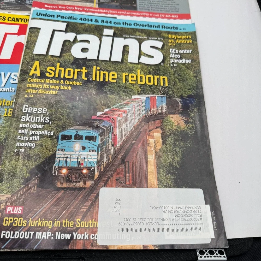 Trains Magazine Full Year 2019 Collection 12 Issues Railroading History Multi